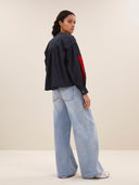Geborduurde janet blouse