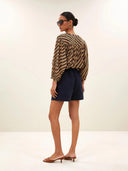 Korte paperbag broek leon twill short