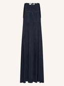 Donkerblauwe maxi jurk peggy twill