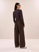 Cargo broek matcha heavy twill pants
