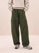 Cargo broek matcha heavy twill pants