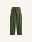 Cargo broek matcha heavy twill pants