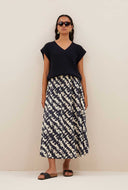 Ecru juta shade skirt