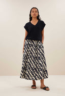Ecru juta shade skirt