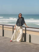 Zwarte blouse emmi embroidery