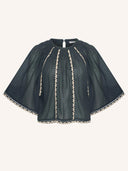 Zwarte blouse emmi embroidery