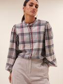 Geruite blouse day check