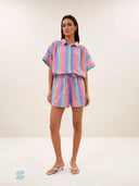 Gestreepte blouse sunny rainbow