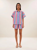 Gestreepte blouse sunny rainbow