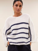 Wollen trui fleur stripe pullover