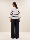 Wollen trui fleur stripe pullover