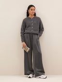 Glanzende broek benji metallic pants