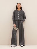 Glanzende broek benji metallic pants