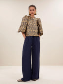 Goudkleurige zasu festive blouse