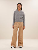 Wollen vest jonas zipp cardigan