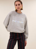 Grijze bibi nights melee sweater