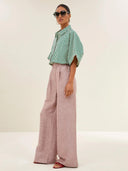 Groen gestreepte blouse sunny