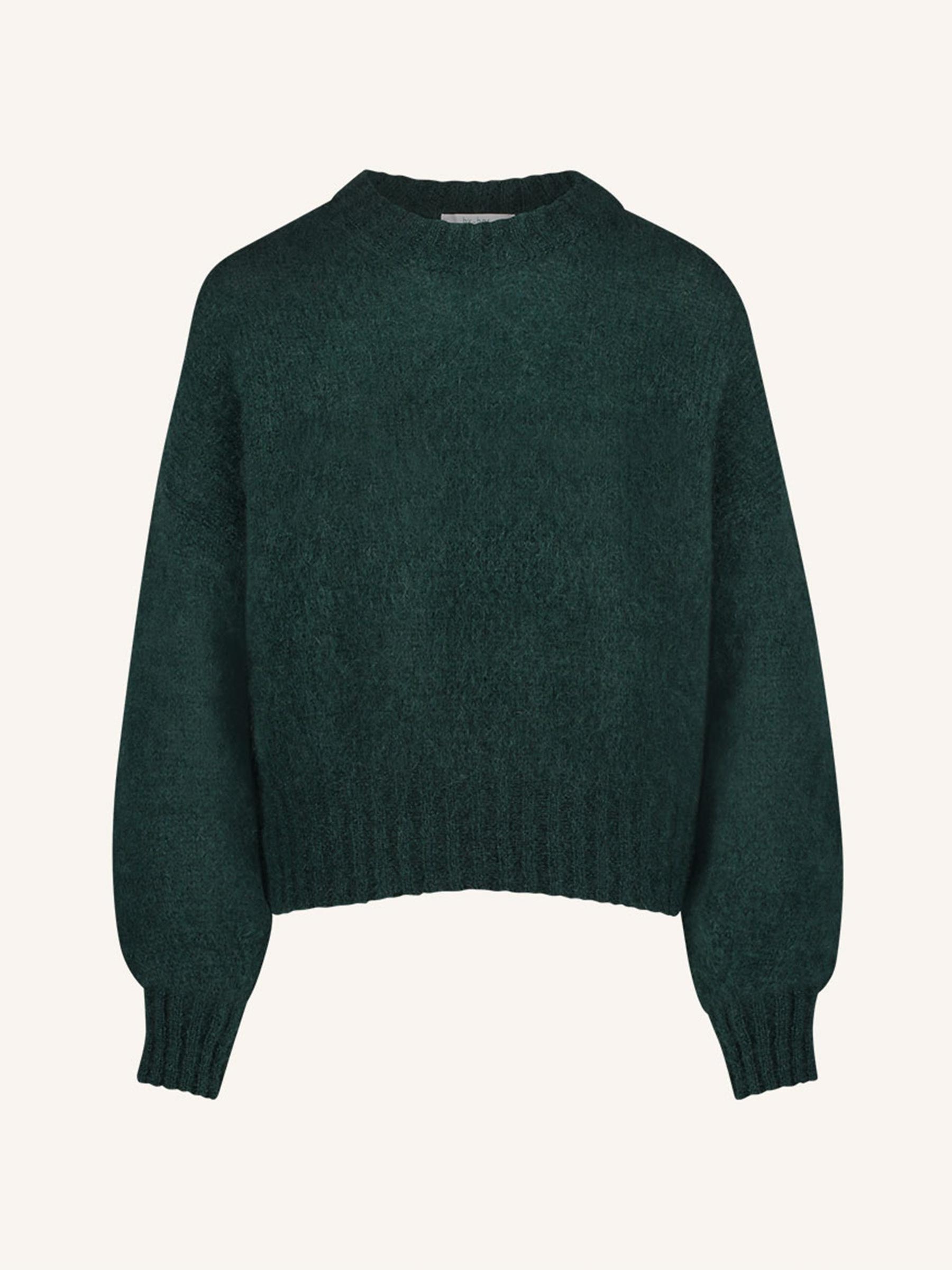Groene wollen trui sonny pullover donker groen XS