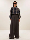 Geruite blouse jagger