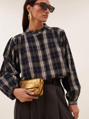 Geruite blouse jagger