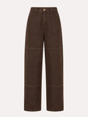 Bruine worker jeans jenna