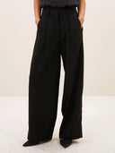 Zwarte herringbone pantalon jule