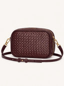 Bruine gevlochten tas kelsey