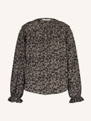 Leopard print blouse gia leo