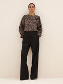 Leopard print blouse gia leo