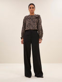 Leopard print blouse gia leo