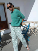 Groene panterprint broek lew