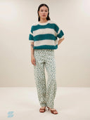 Groene panterprint broek lew