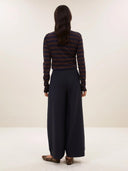 Bruine top leya big stripe