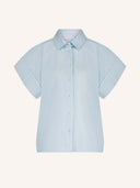 Blauwe blouse pixie chambray