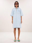 philipe bleached denim dress