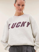 Lichtgrijze lili speed sweater