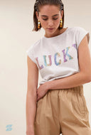 licht grijze top thelma lucky rainbow