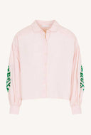 Lichtroze blouse sarah short