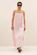 Licht roze jurk lola gloss stripe