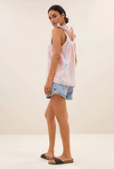 Licht roze top mingo gloss stripe