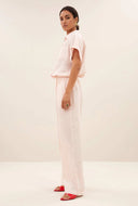 Linnen blouse rose