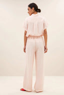 Linnen blouse rose