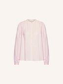 Lichtroze nyka pinstripe blouse