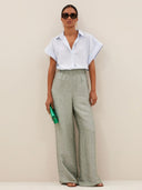 Lichte mintgroene celin gloss pants