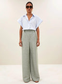 Lichte mintgroene celin gloss pants