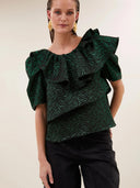 Groene blouse liz zebra