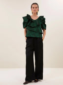 Groene blouse liz zebra