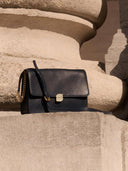 Zwarte tas met logo loua