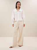 Off-white lux grain jeans