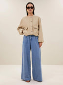 Zandkleurig jasje maggie canvas